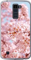 LG K10 (2016) Hoesje Transparant TPU Case - Cherry Blossom #ffffff