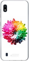 Samsung Galaxy A10 Hoesje Transparant TPU Case - Rainbow Pompon #ffffff
