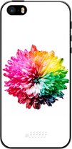 iPhone 5s Hoesje TPU Case - Rainbow Pompon #ffffff