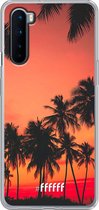 OnePlus Nord Hoesje Transparant TPU Case - Coconut Nightfall #ffffff