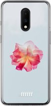 OnePlus 7 Hoesje Transparant TPU Case - Rouge Floweret #ffffff