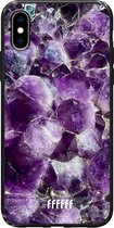 iPhone Xs Hoesje TPU Case - Purple Geode #ffffff