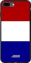 iPhone 8 Plus Hoesje TPU Case - Nederlandse vlag #ffffff