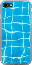 6F hoesje - geschikt voor iPhone 8 - Transparant TPU Case - Blue Pool #ffffff