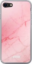 6F hoesje - geschikt voor iPhone 8 - Transparant TPU Case - Coral Marble #ffffff