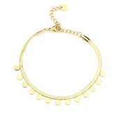 Michelle Bijoux Armband Slang Discs Goud JE12911