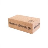 Love Generation ● Yoga Blok Kurk ● M ● 7.5 x 12 x 22 cm ● Mantra Print