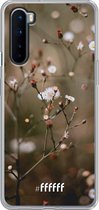 OnePlus Nord Hoesje Transparant TPU Case - Flower Buds #ffffff