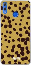 Honor 8X Hoesje Transparant TPU Case - Cheetah Print #ffffff