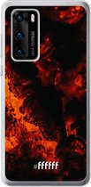 Huawei P40 Hoesje Transparant TPU Case - Hot Hot Hot #ffffff
