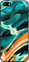 6F hoesje - geschikt voor iPhone 5s -  TPU Case - Fresh Waves #ffffff