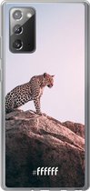 Samsung Galaxy Note 20 Hoesje Transparant TPU Case - Leopard #ffffff