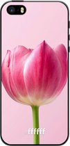 iPhone 5s Hoesje TPU Case - Pink Tulip #ffffff