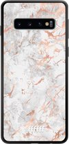 Samsung Galaxy S10 Hoesje TPU Case - Peachy Marble #ffffff