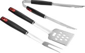 Luxe RVS Grillset 3 delig Barebecue cutlery - BBQ accesoires - RVS Spatel - Barbecue Gereedschapset Roestvrijstaal - Tangenset