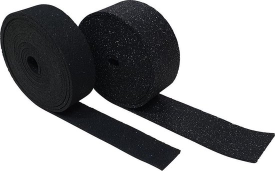 Rubber tegeldrager op rol van 10 meter - breedte 150 mm dikte 10 mm