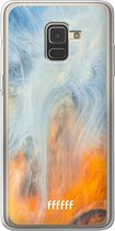 Samsung Galaxy A8 (2018) Hoesje Transparant TPU Case - Fire Against Water #ffffff