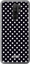 Xiaomi Redmi 9 Hoesje Transparant TPU Case - Onyx Dots #ffffff