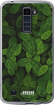 LG K10 (2016) Hoesje Transparant TPU Case - Jungle Greens #ffffff