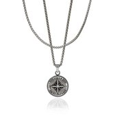 Croyez Jewelry | Compass Silver Layerup | Box / 65cm / 65cm