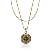 Croyez Jewelry | Compass Gold Layerup | Rope / 65cm / 75cm