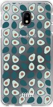 6F hoesje - geschikt voor Samsung Galaxy J3 (2017) -  Transparant TPU Case - Avocado's #ffffff