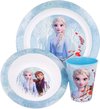 foto van Disney Ontbijtset Frozen Ii Junior Ijsblauw 3-delig