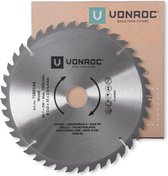 VONROC Zaagblad – 210mm – 40 tanden – voor hout – geschikt voor tafelzagen en afkortzagen