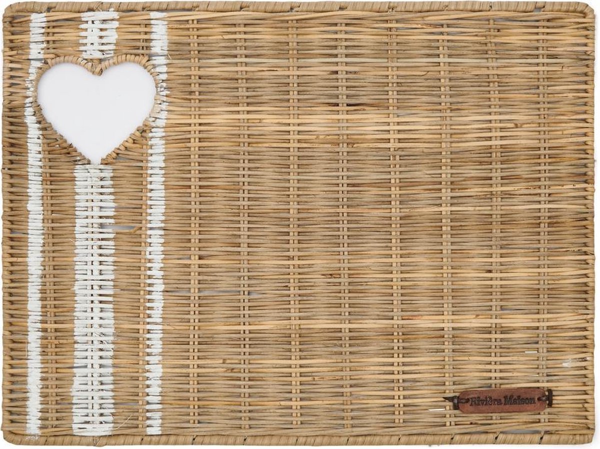 Riviera Maison Placemats Rustic Rattan With Love Placemat Naturel