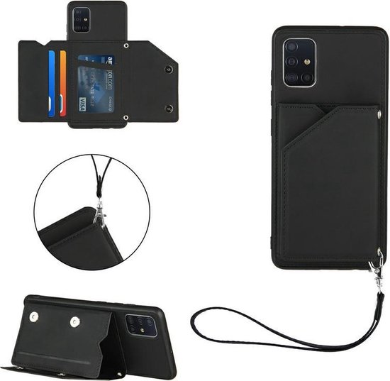 AA Commerce Telefoonhoesje - Back Cover - Geschikt Voor Samsung Galaxy A51 - Zwart - AA Commerce