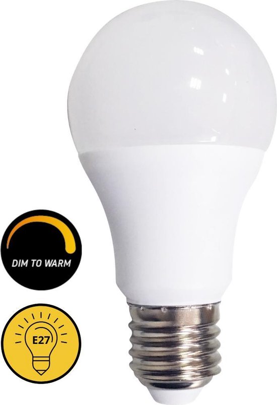 HUSTUNG E27 Dimbare Vintage LED Lamp 4W (40W) Amber - 4 Stuks Warm Wit Licht