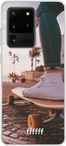 Samsung Galaxy S20 Ultra Hoesje Transparant TPU Case - Skateboarding #ffffff