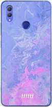 Honor Note 10 Hoesje Transparant TPU Case - Purple and Pink Water #ffffff