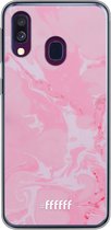 Samsung Galaxy A50 Hoesje Transparant TPU Case - Pink Sync #ffffff