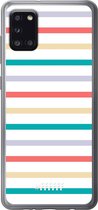 Samsung Galaxy A31 Hoesje Transparant TPU Case - Pastel Tracks #ffffff