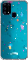 Samsung Galaxy M31 Hoesje Transparant TPU Case - Confetti #ffffff