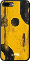 iPhone 8 Plus Hoesje TPU Case - Black And Yellow #ffffff