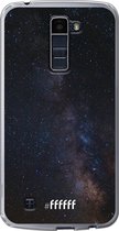 LG K10 (2016) Hoesje Transparant TPU Case - Dark Space #ffffff
