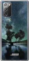 Samsung Galaxy Note 20 Hoesje Transparant TPU Case - Space Tree #ffffff