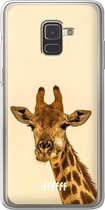 Samsung Galaxy A8 (2018) Hoesje Transparant TPU Case - Giraffe #ffffff