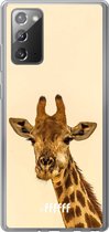 Samsung Galaxy Note 20 Hoesje Transparant TPU Case - Giraffe #ffffff