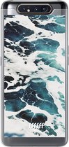 Samsung Galaxy A80 Hoesje Transparant TPU Case - Waves #ffffff