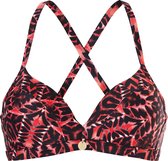 TC WoW - Ten Cate - Tropical Reflection Bikini Top - maat 38A - Rood Roze Zwart