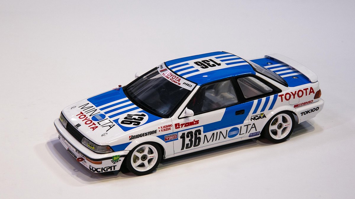 Beemax Modelbouwpakket Auto - 24010 Toyota Corolla Levin AE92 '88 Gr.A Plastic - 1:24 - Modelbouw
