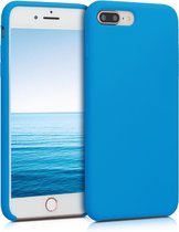 kwmobile telefoonhoesje voor Apple iPhone 7 Plus / 8 Plus - Hoesje met siliconen coating - Smartphone case in stralend blauw