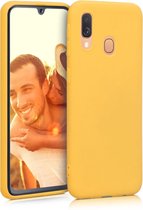 kwmobile telefoonhoesje voor Samsung Galaxy A40 - Hoesje voor smartphone - Back cover in honinggeel