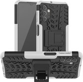 Samsung Galaxy A32 5G Robuust Hybride Wit Cover Case Hoesje AGBL