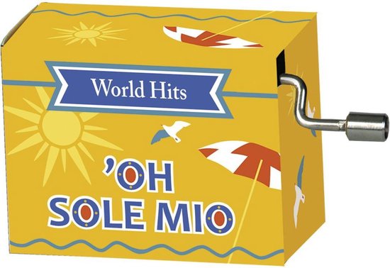 Muziekdoosje O sole mio uit de serie wereldhits