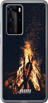 Huawei P40 Pro Hoesje Transparant TPU Case - Bonfire #ffffff