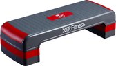 XTR Fitness Stepper | Aerobic step | Stepbank | Verstelbaar | Antislip | 200KG | 80CM | Rood & Grijs